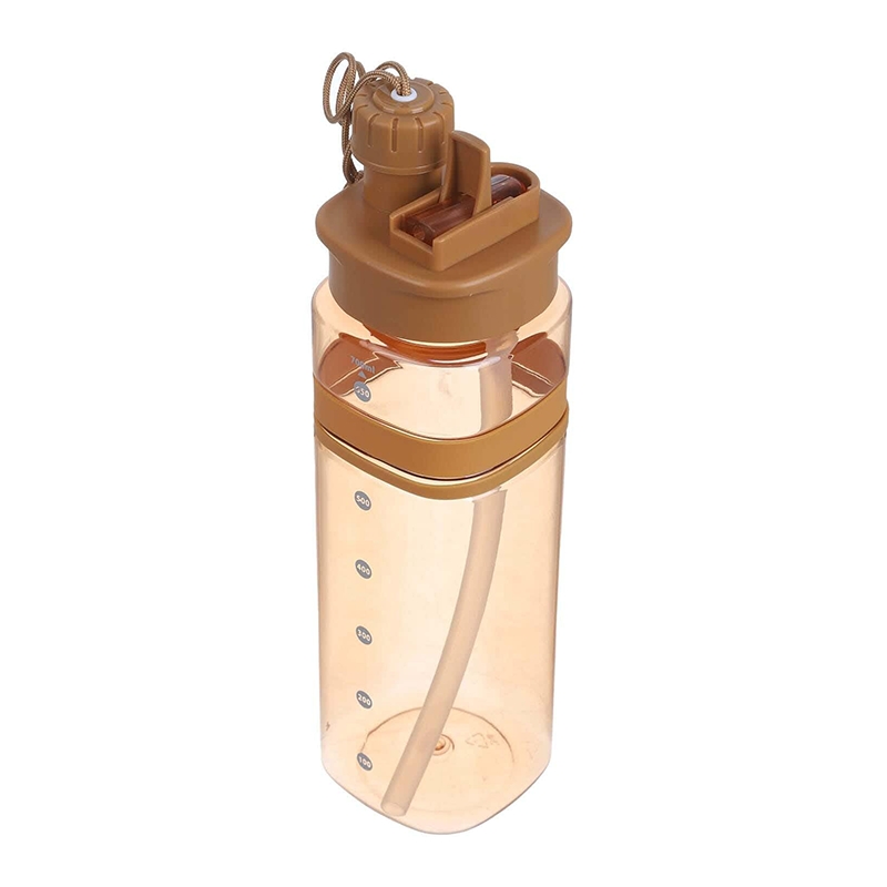Square Water Bottle (Brown)