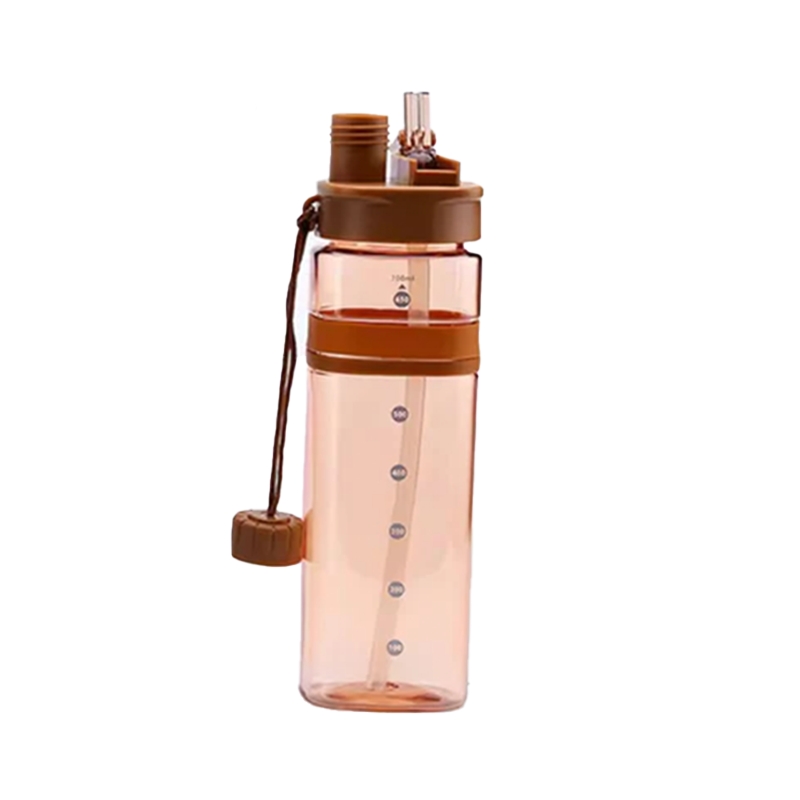 Square Water Bottle (Brown)
