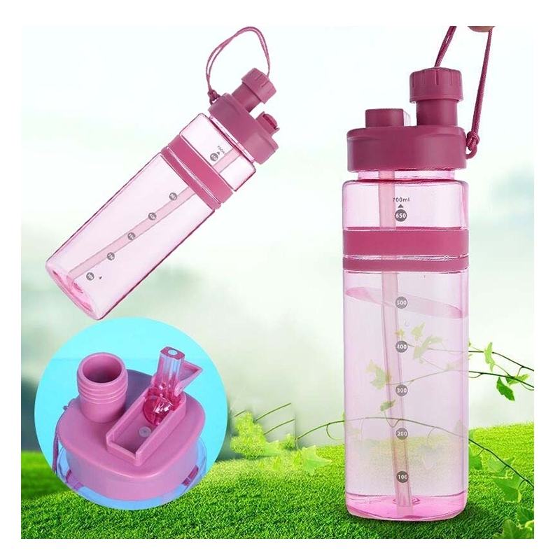 Square Water Bottle (Pink)