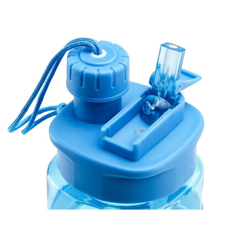 Transparent Water Bottle Music Design (Blue)