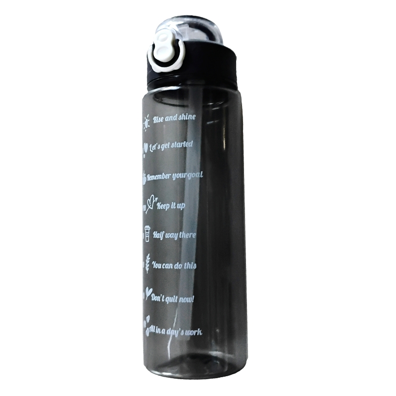 Round Water Bottle (Black)