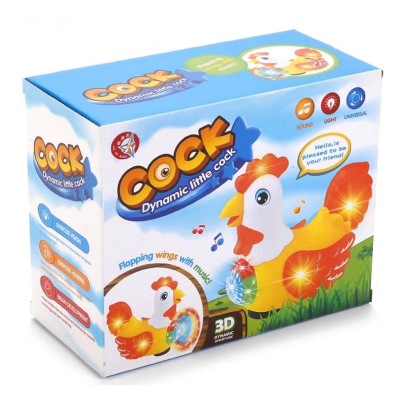 3D Dynamic Little Cock Wih Music & Light (Lumo)