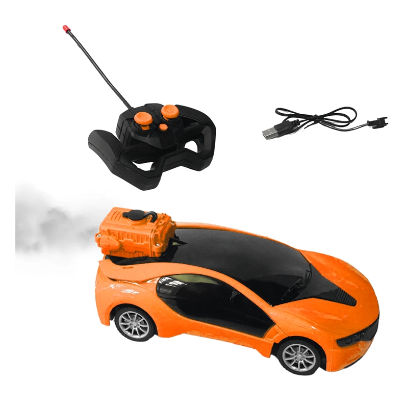 3D 4 wheel spray vehicle Car (Orange)