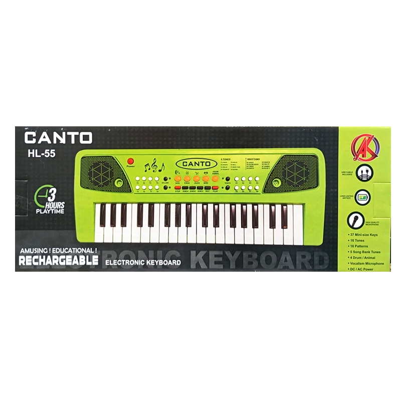 Canto's 37 Keys Piano With Rechargeable Function For Kids
