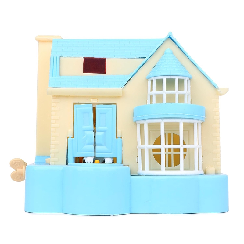 Puppy House Dog Collecting Coin, Kids Piggy Bank (Blue)