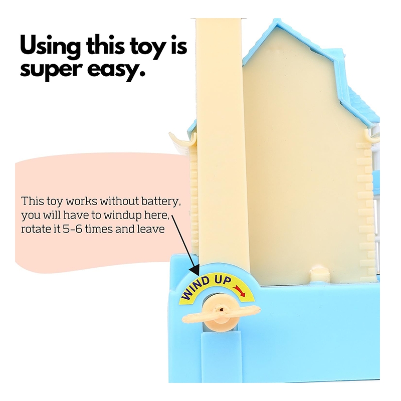 Puppy House Dog Collecting Coin, Kids Piggy Bank (Blue)