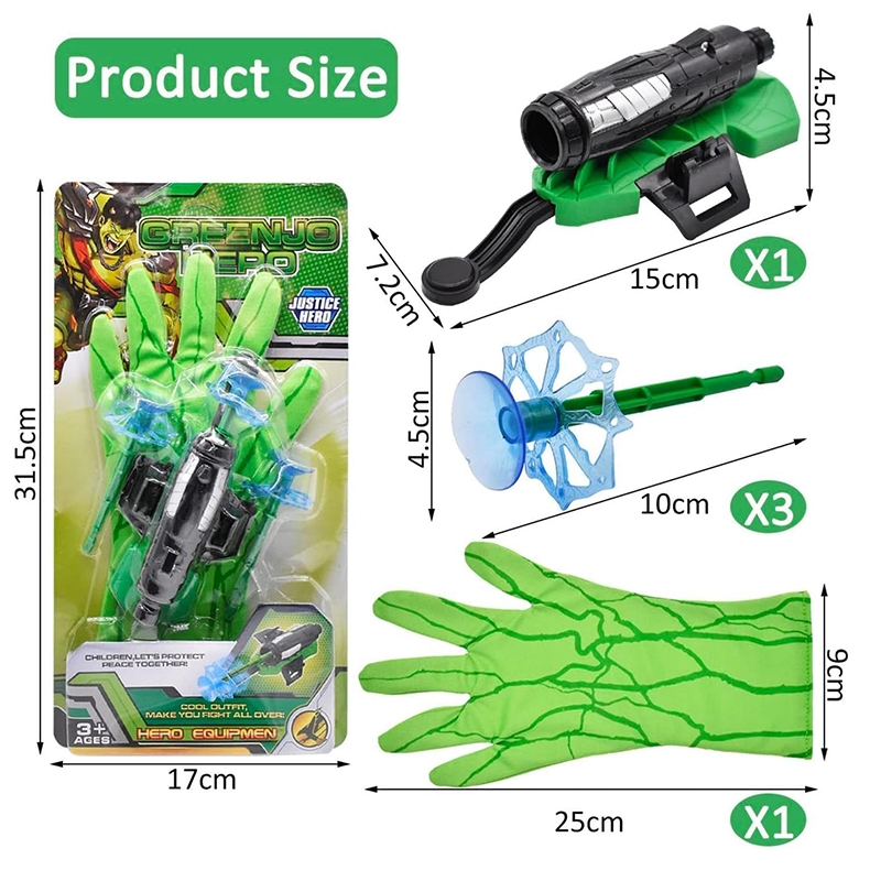 Hulk Web-Slinger Glove: Shoot, Stick, and Swing into Action Hulk Web Shooters