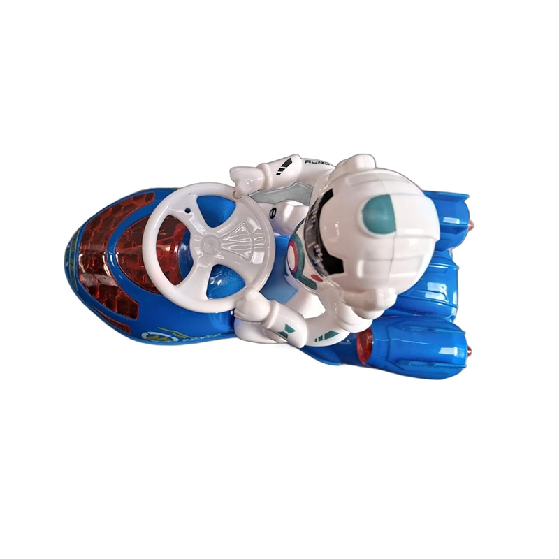 Space Police Racer Car - Interactive Sound & Light-Up Toy Car with Robot