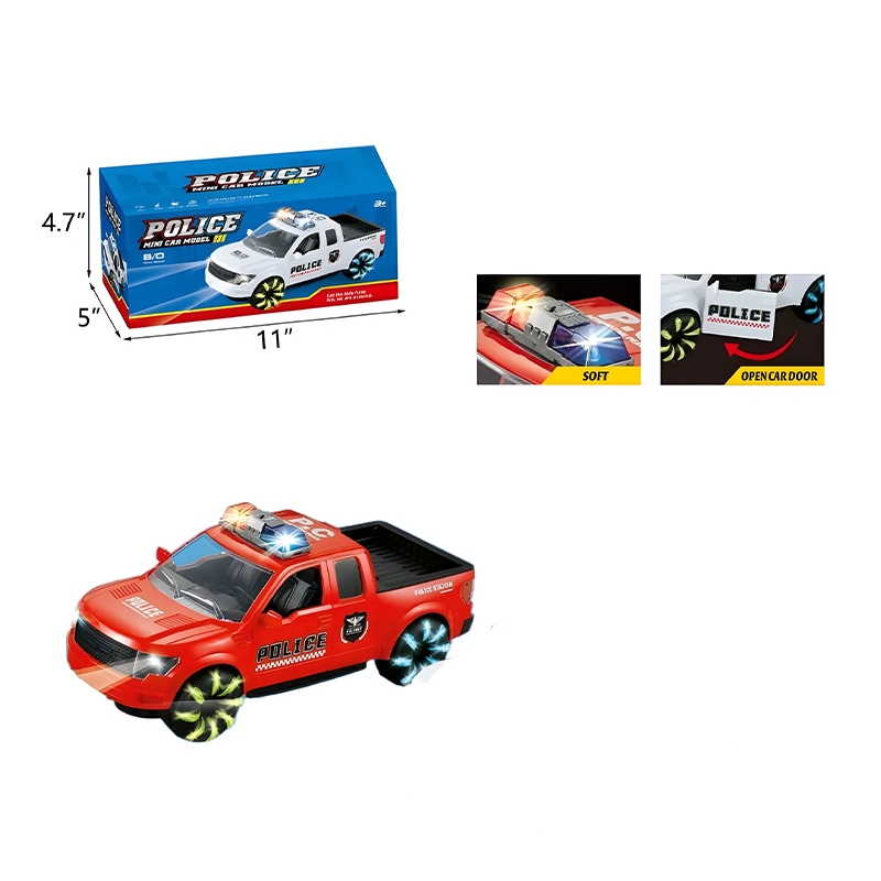 Police Spray Model Car With Music & Light (Red)