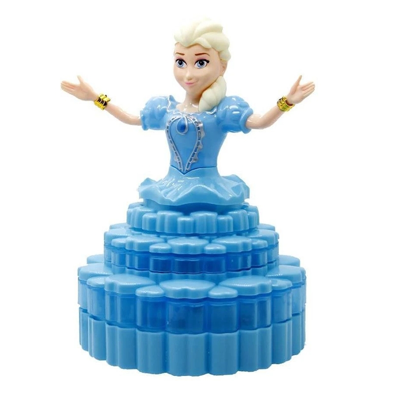 Frozen Princess Elsa Musical Rotating Doll-3 D Lights