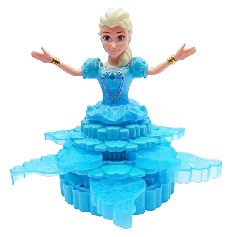 Frozen Princess Elsa Musical Rotating Doll-3 D Lights