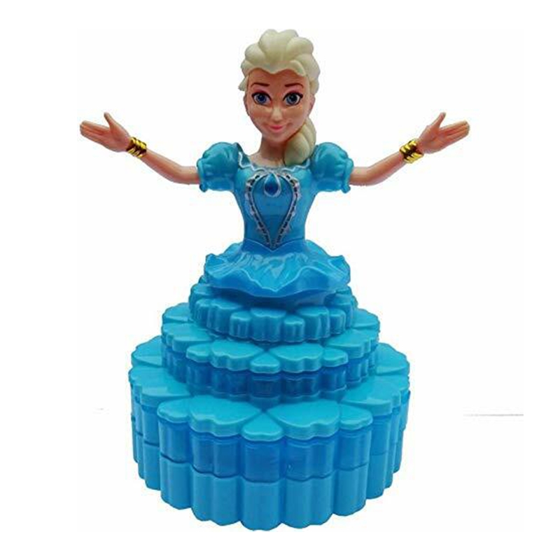 Frozen Princess Elsa Musical Rotating Doll-3 D Lights