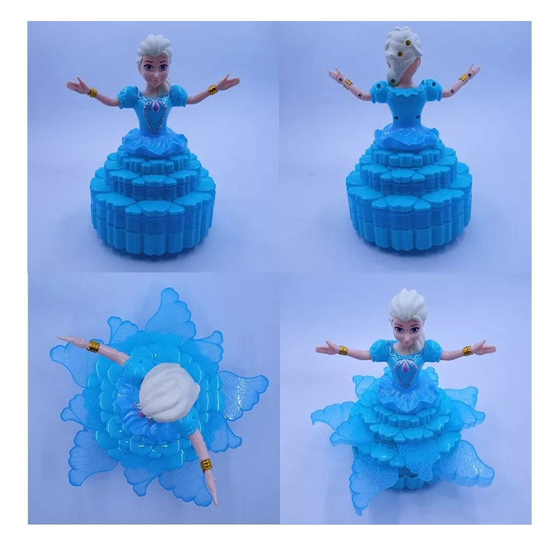 Frozen Princess Elsa Musical Rotating Doll-3 D Lights