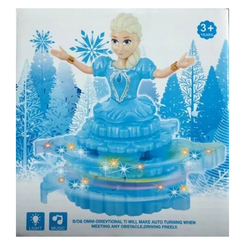 Frozen Princess Elsa Musical Rotating Doll-3 D Lights