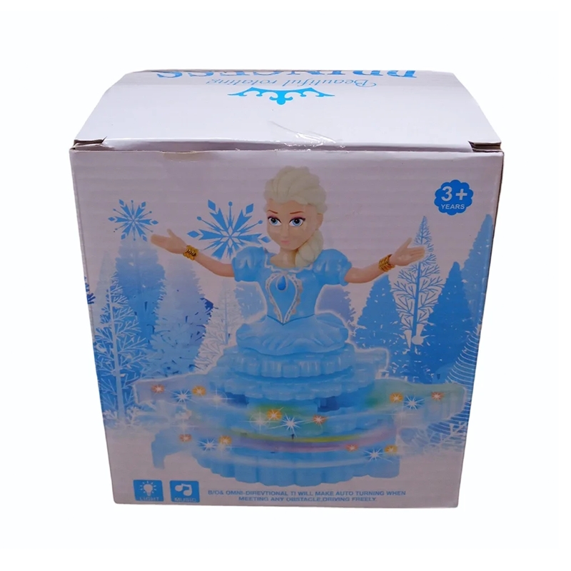 Frozen Princess Elsa Musical Rotating Doll-3 D Lights