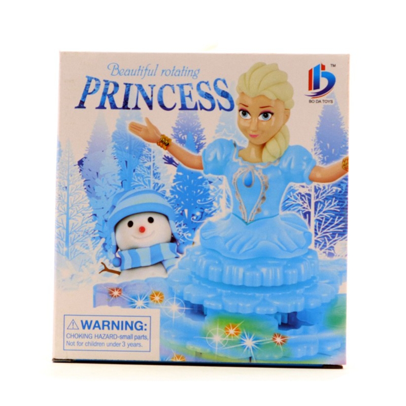 Frozen Princess Elsa Musical Rotating Doll-3 D Lights