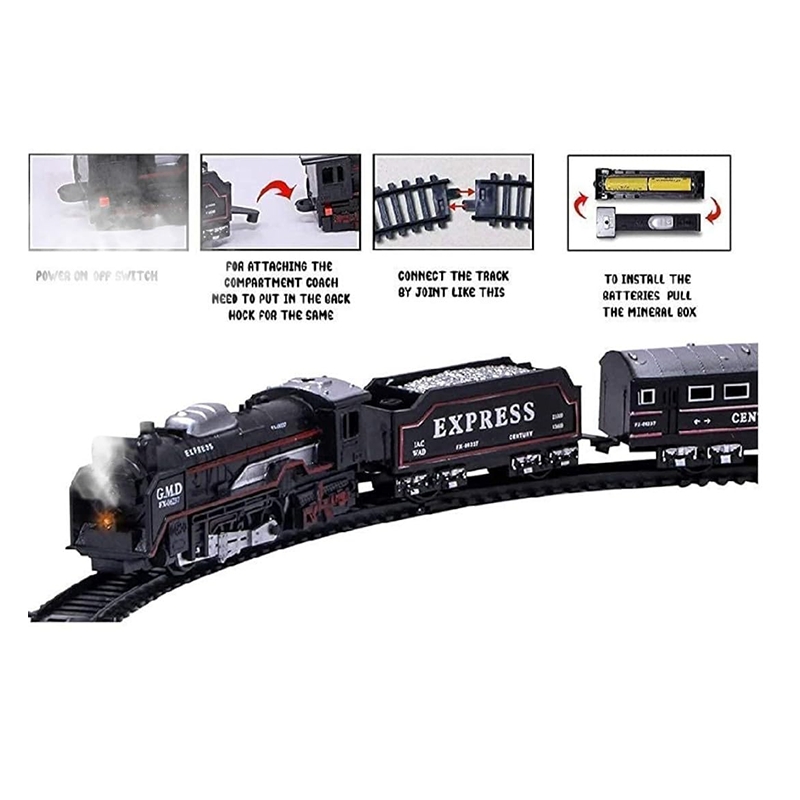 Battery Operated Smoking Train Set