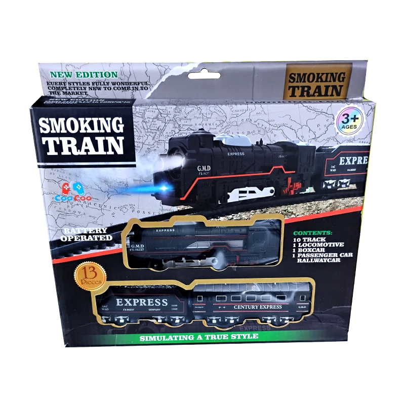 Battery Operated Smoking Train Set