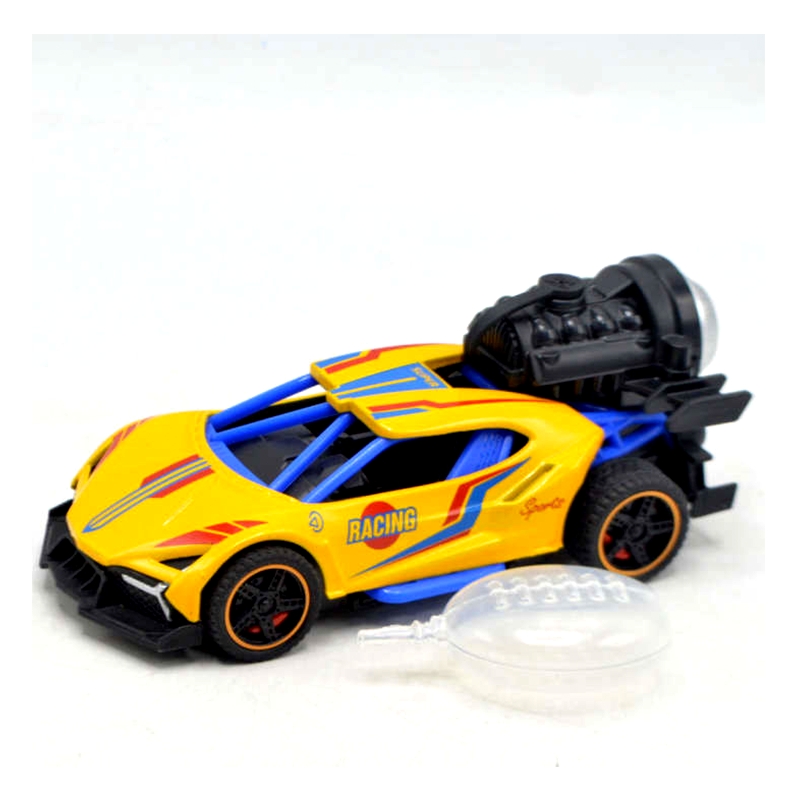 MC Five Smoke Spray Pull Back Car (Yellow)
