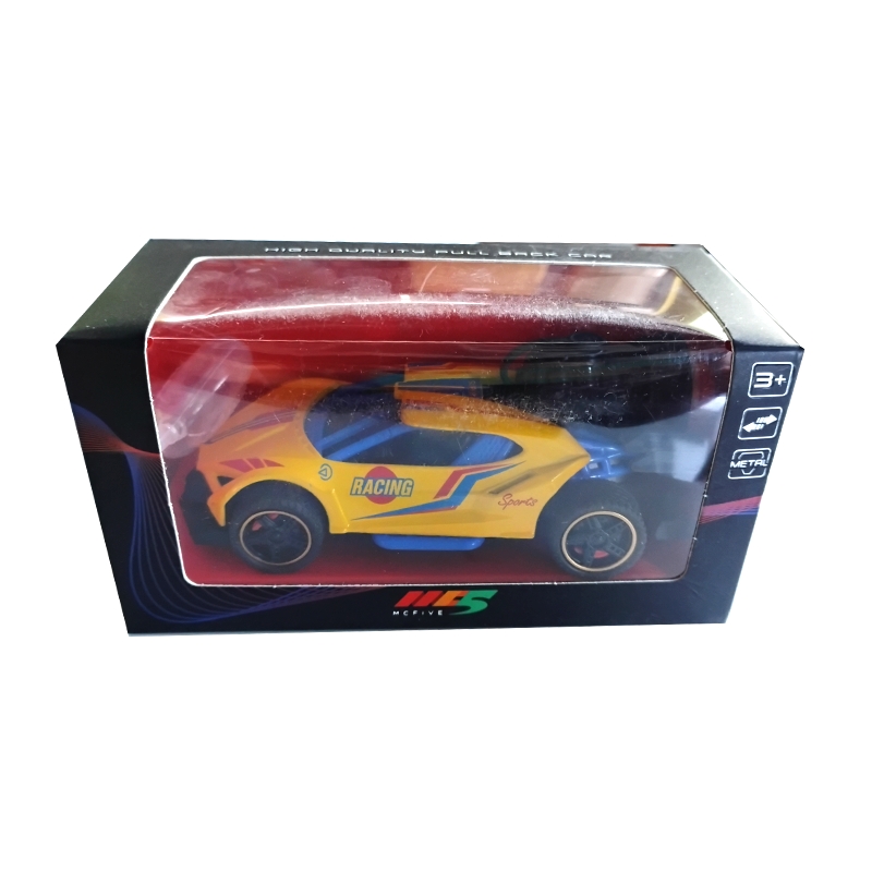 MC Five Smoke Spray Pull Back Car (Yellow)