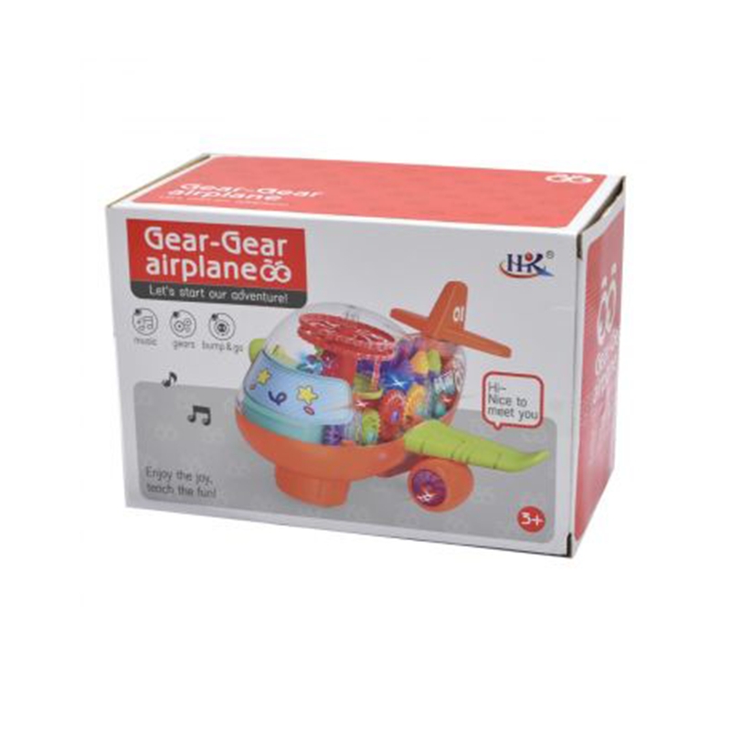 Transparent Mechanical Helicopter Airplane with Gear Technology