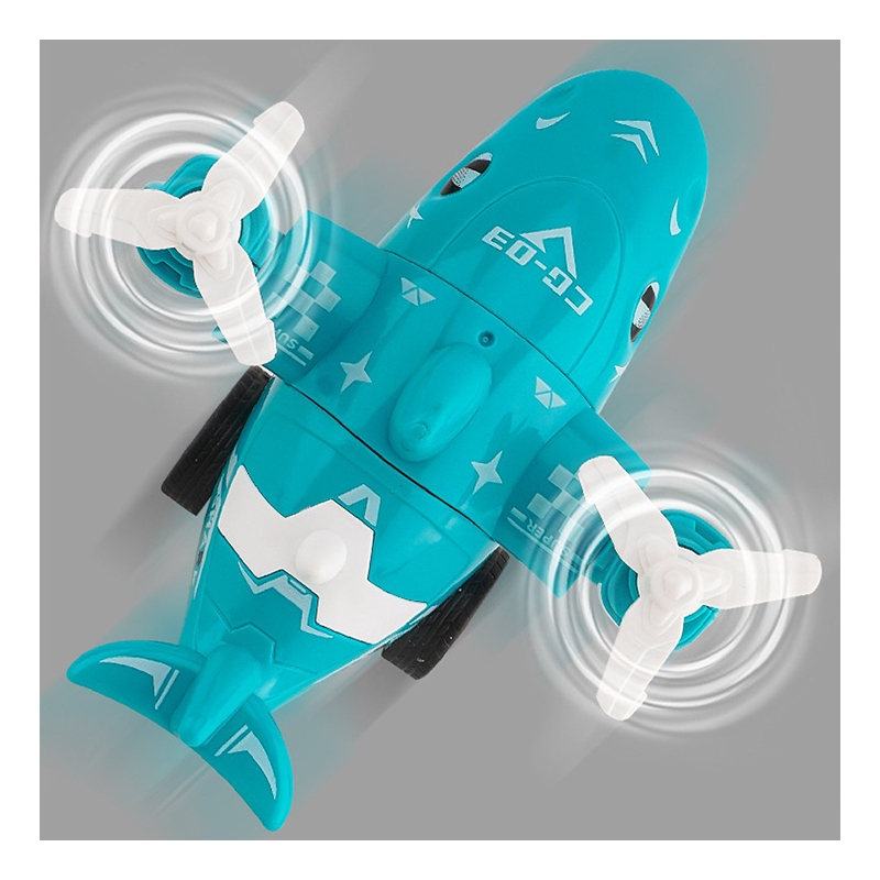 Mini Shark Plane with light (Green)