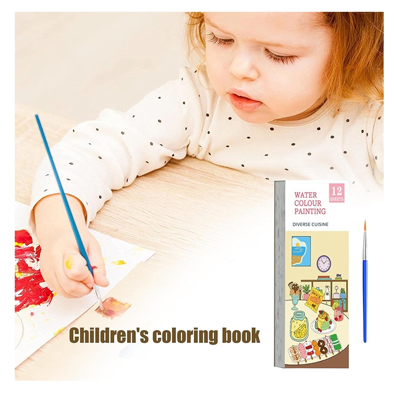 Diverse Cuisine 12 sheet water colour painting book