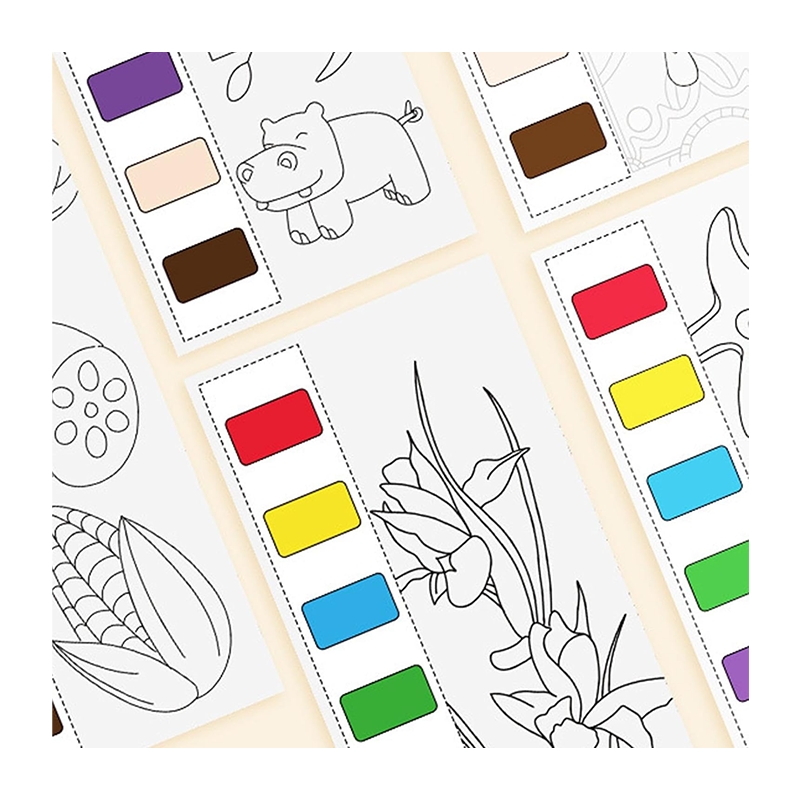 Diverse Cuisine 12 sheet water colour painting book