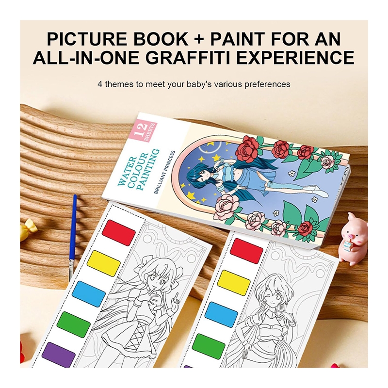 Brilliant Princess 12 sheet water colour painting book