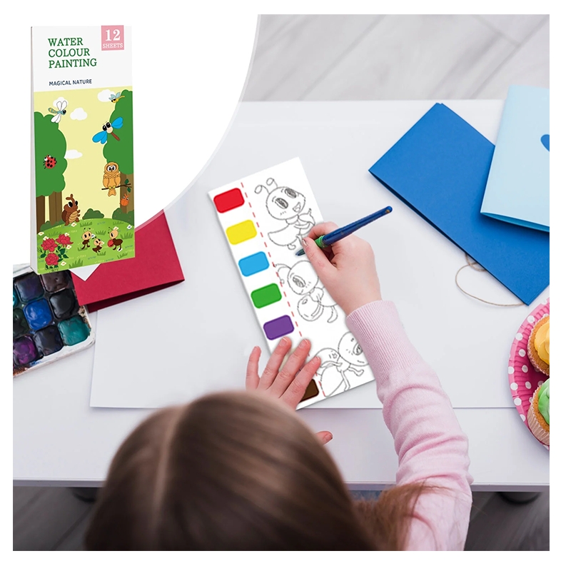 Magical Nature 12 sheet water colour painting book