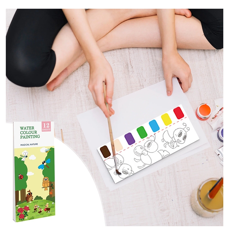 Magical Nature 12 sheet water colour painting book