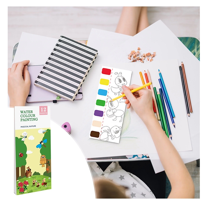 Magical Nature 12 sheet water colour painting book