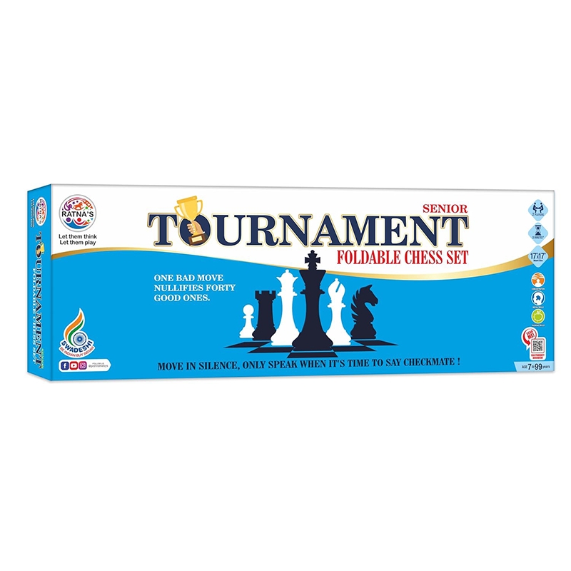 Senior Tournament Foldable Chess Set (Ratna's)