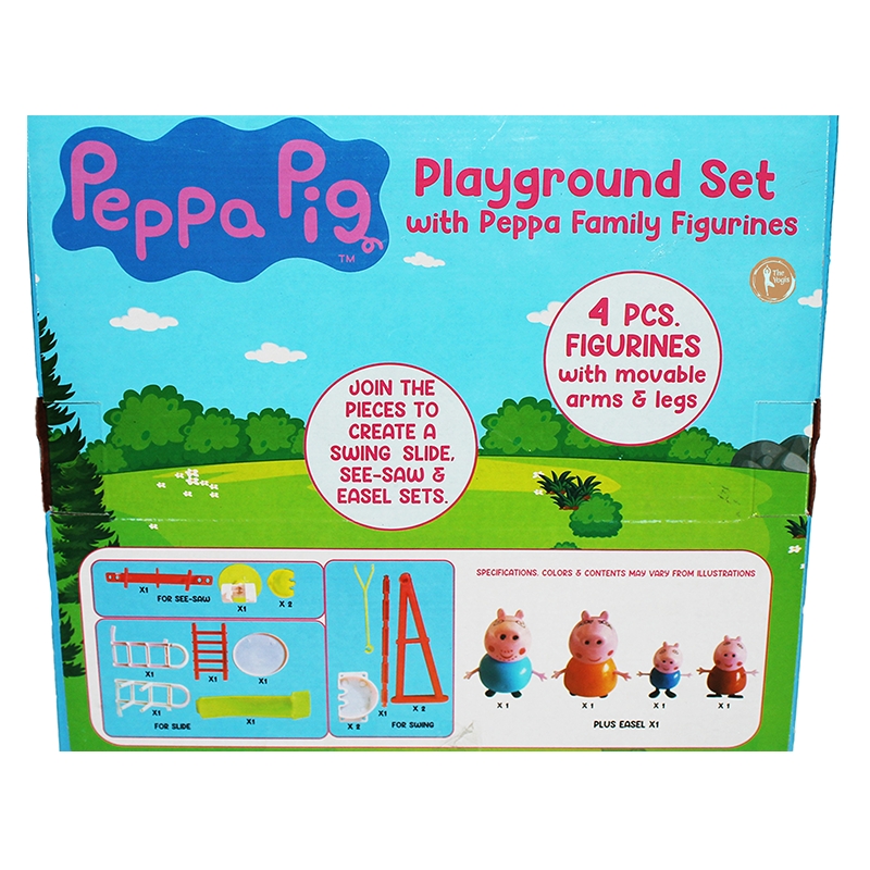 Peppa Pig Playground Set with Peppa Family Figurines