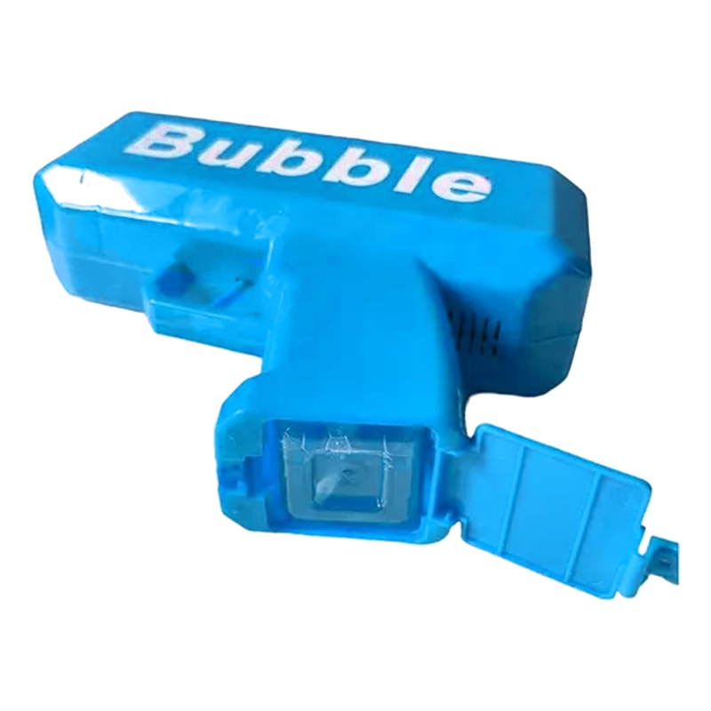 Bubble Electric Gun, Colorful Bubbles, One-Click Bubble, Light Music (Blue)