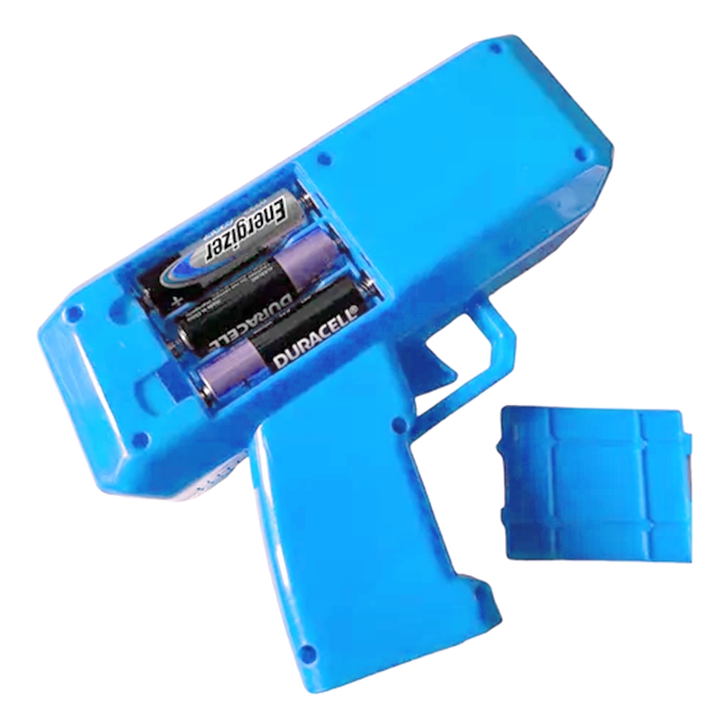 Bubble Electric Gun, Colorful Bubbles, One-Click Bubble, Light Music (Blue)
