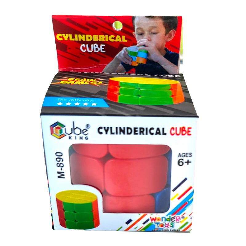 Cylinder Barrel High Speed stickerless Magic Cube 3x3x3