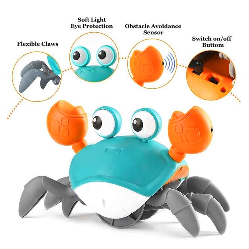 Crawling Crab Baby Toys Toy Gifts with Learning Crawl Musical toys