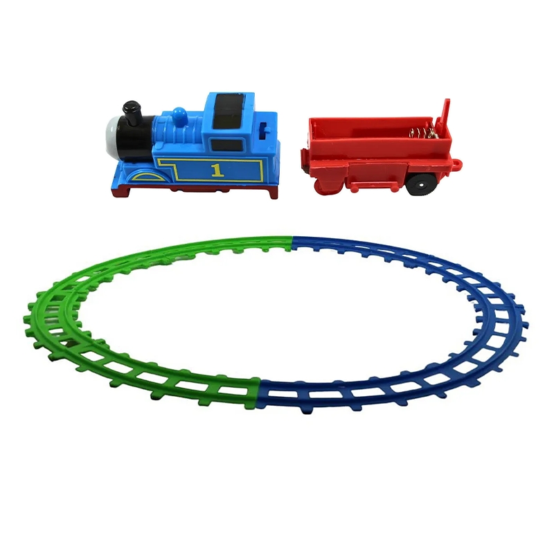 11 pc Thomas cartoon train with combination track
