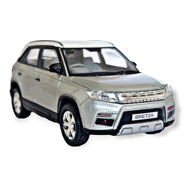 Bretza White Car (New Release) (Silver, Pack of: 1)