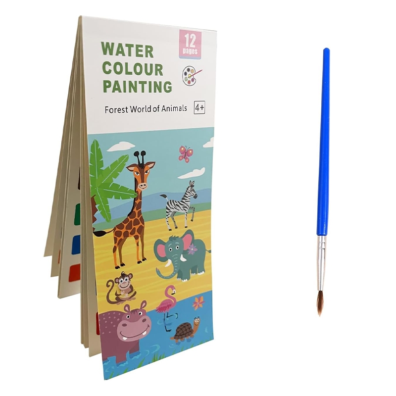 Forest world of animal Water colour painting book