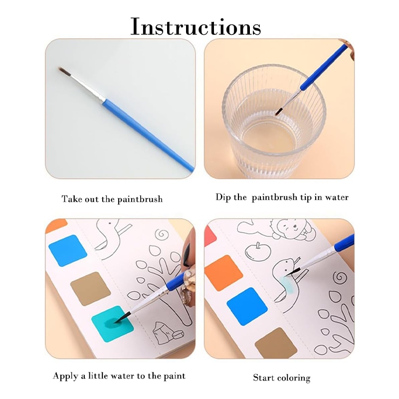 Forest world of animal Water colour painting book