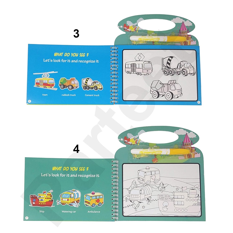 Vehicle Water Magic Book (Big)