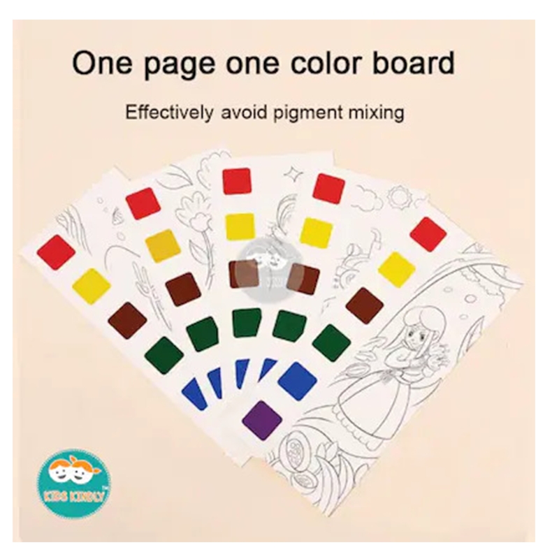 Outer Space Astronauts Water colour Painting book