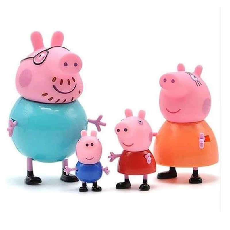Pig Family & Friends – Toy Set Action Figure - 6 pcs set