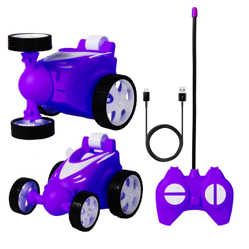ToysNus 1:24 scale 360 degree Radio Control Stunt car (Purple)