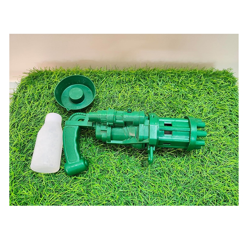 Gatling 8 Hole Electric Bubble Gun (Green)