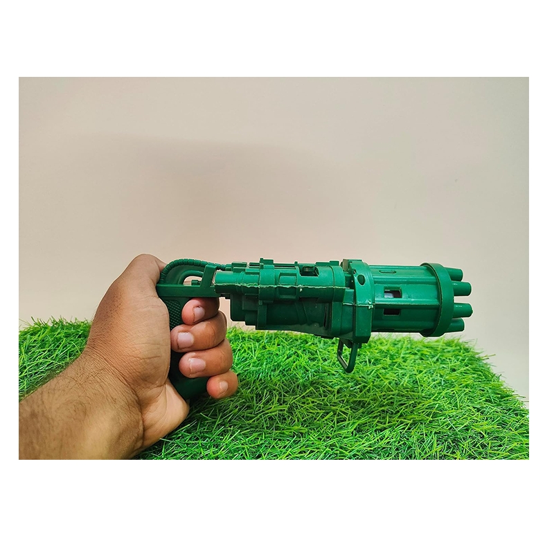 Gatling 8 Hole Electric Bubble Gun (Green)