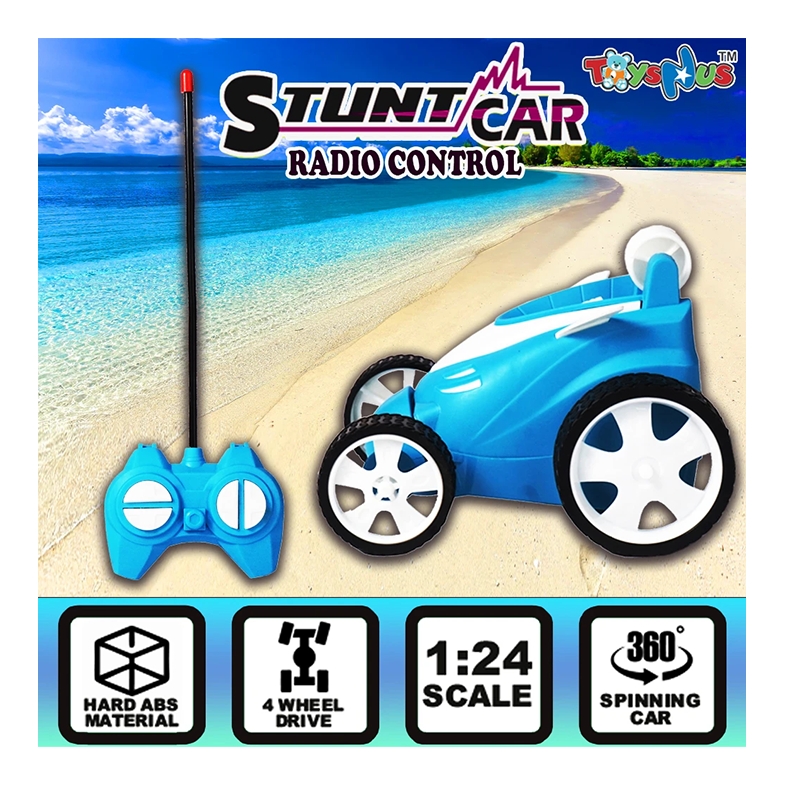 ToysNus 1:24 scale 360 degree Radio Control Stunt car (Blue)