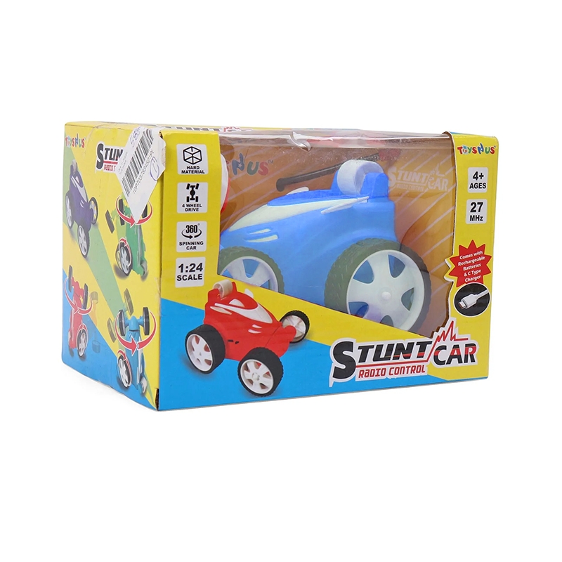 ToysNus 1:24 scale 360 degree Radio Control Stunt car (Blue)